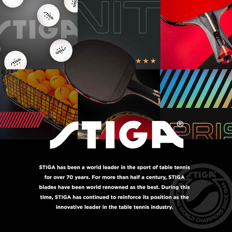 Stiga 3-Star Table Tennis Racket – Precision & Speed Performance Paddle