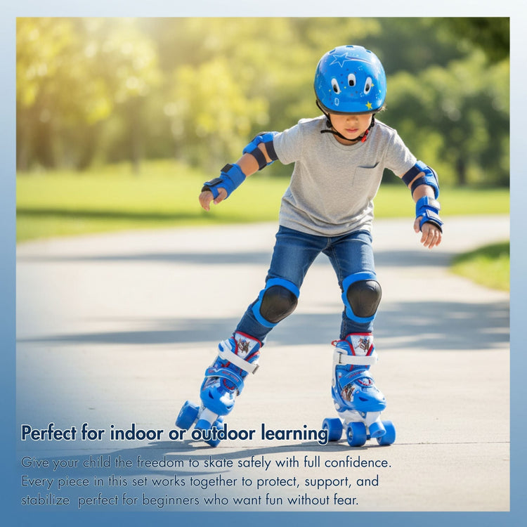Ultimate Kids Skating Set ( Spiderman Skates, Helmet & Safety Pads)