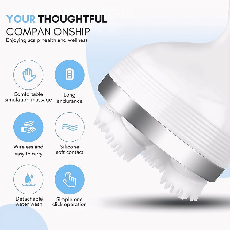 USB Scalp Massager – Portable Head Relaxer for Stress & Hair Care
