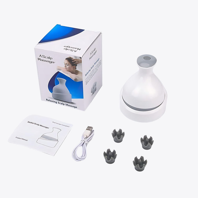 USB Scalp Massager – Portable Head Relaxer for Stress & Hair Care
