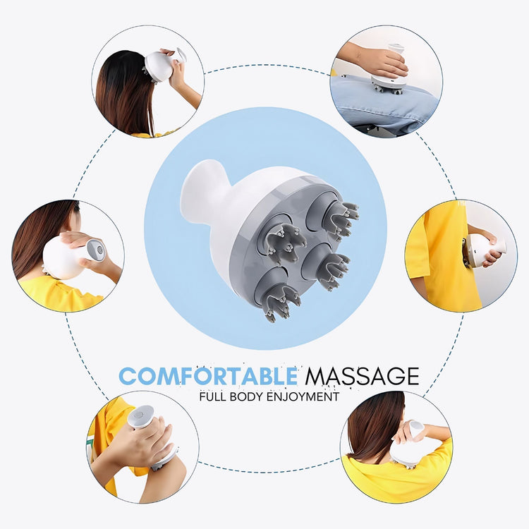 USB Scalp Massager – Portable Head Relaxer for Stress & Hair Care