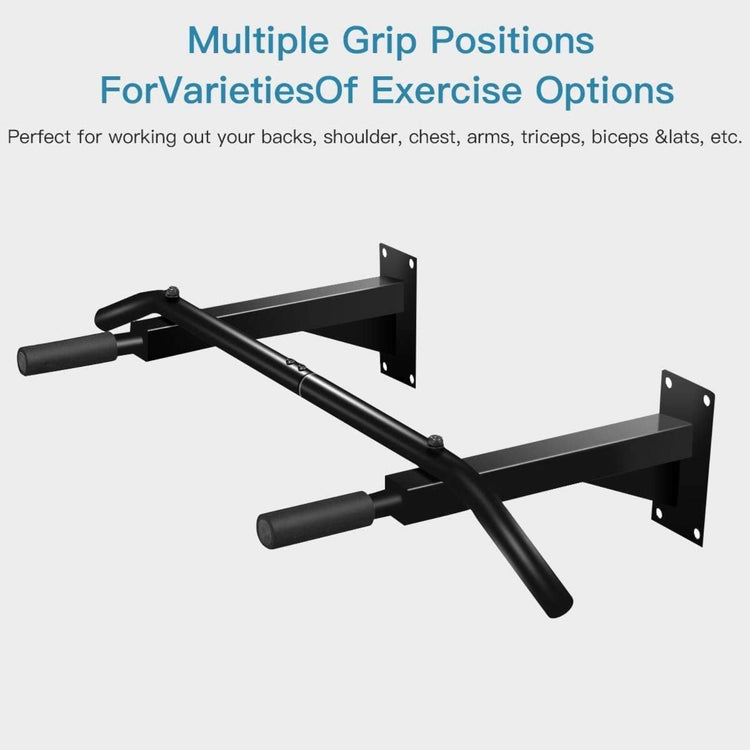 Wall Mounted Pull-Up Bar – Multi-Grip Chin-Up Station for Home Workouts