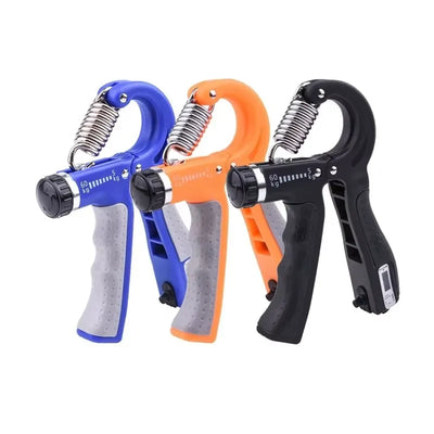 Adjustable Heavy Gripper Hand Exerciser with Counter (10-60Kg) – Blue & Grey