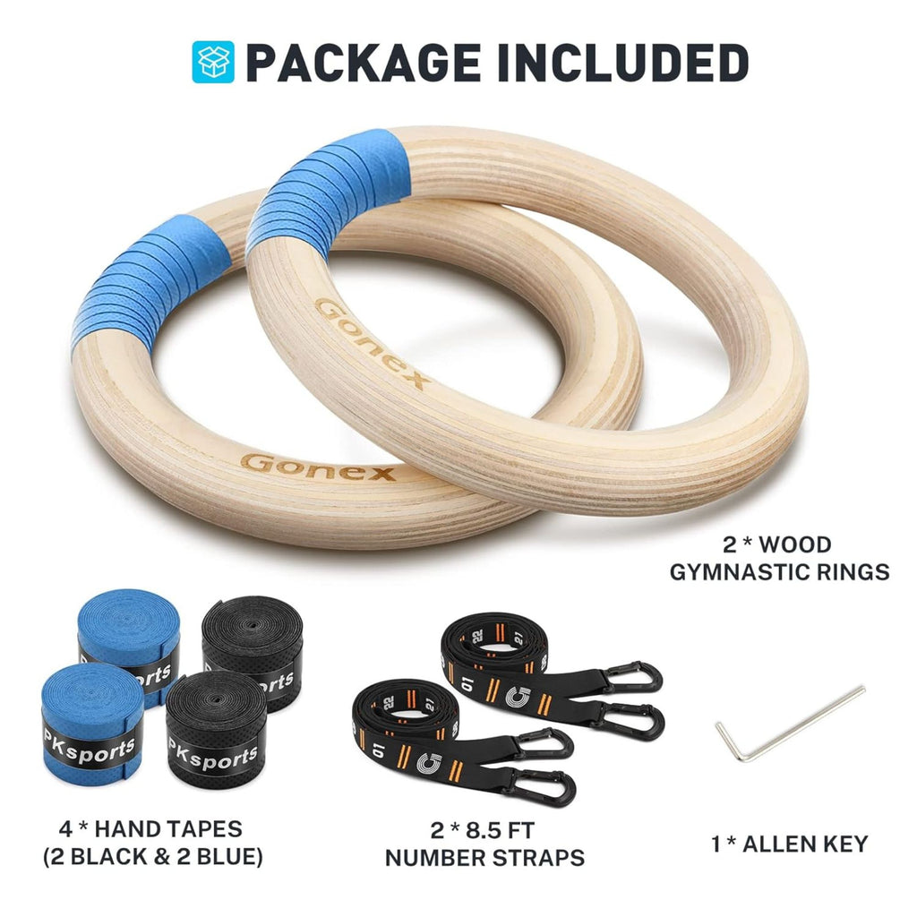 LivePro Fitness Rings – Durable Gymnastic Rings for Strength & Core Training