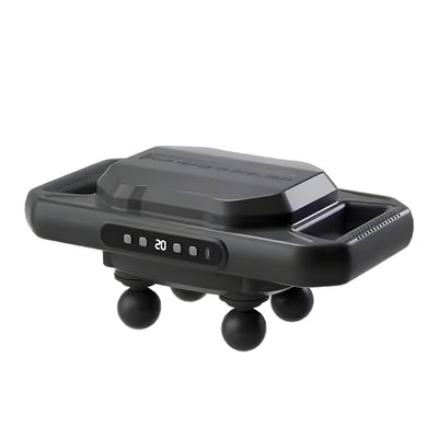 Four-Head Deep Tissue Massage Gun with Adjustable Speed, Rechargeable Muscle Massager for Neck, Back, Legs, and Full Body Pain Relief