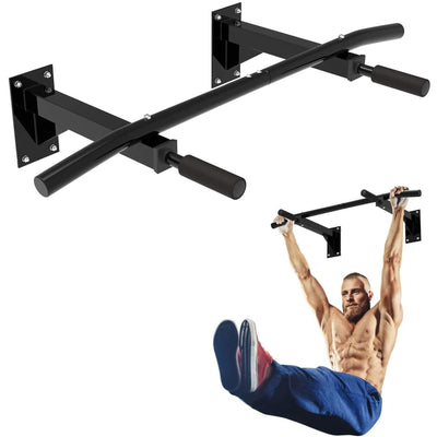 Wall Mounted Pull-Up Bar – Multi-Grip Chin-Up Station for Home Workouts