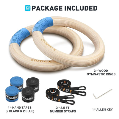 LivePro Fitness Rings – Durable Gymnastic Rings for Strength & Core Training
