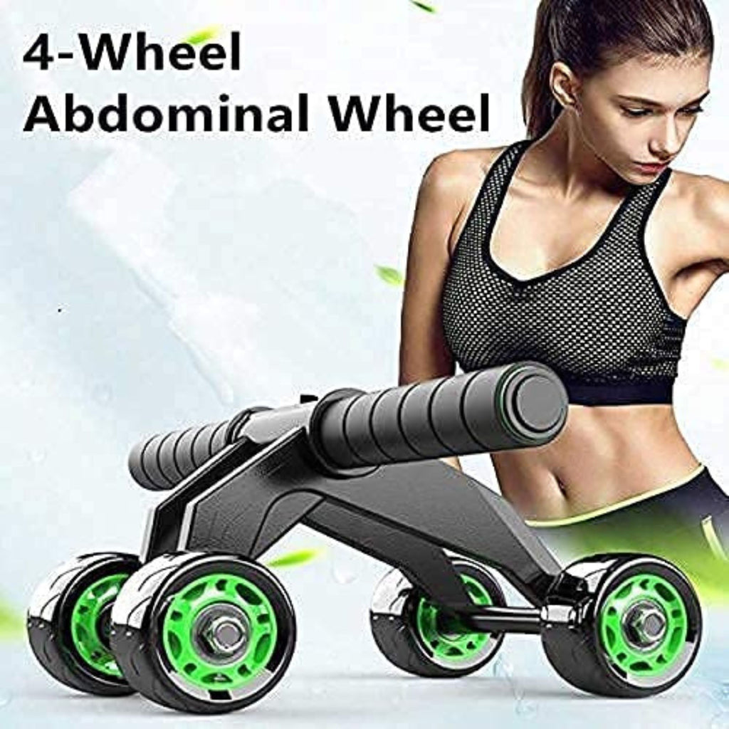 Abdominal Exercise Roller – 4-Wheel Abs Trainer for Men & Women