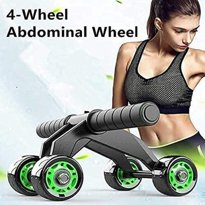 Abdominal Exercise Roller – 4-Wheel Abs Trainer for Men & Women