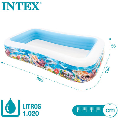 Intex Swim Center Tropical Reef Family Pool (120" x 72" x 22" (Model 58485)