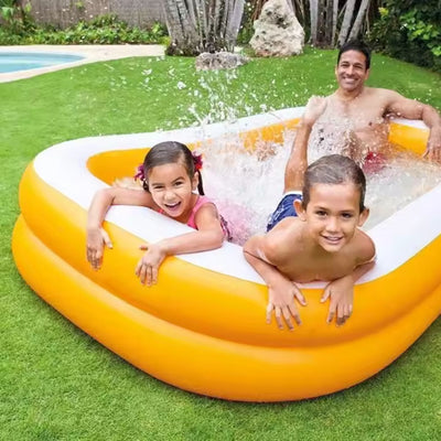 Intex 57181EP Inflatable Rectangular Family Pool ( 90" x 58" x 18" (Model 57181EP))