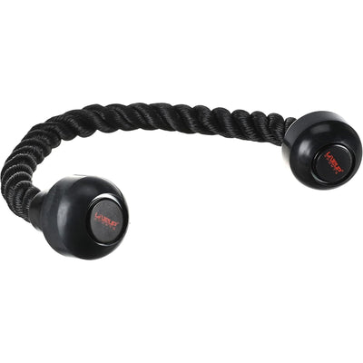 LIVEUP Triceps Rope  Heavy-Duty Black Nylon Rope for Cable Machines