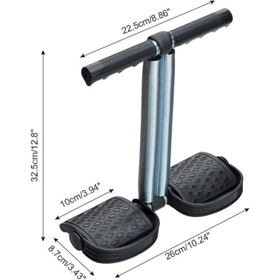 Double Spring Belly Trimmer – Foot Pedal Resistance Band for Abs & Core Training