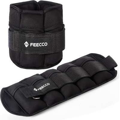 Adjustable Ankle Weights (500g x 2) – Light Resistance for Walking, Yoga & Fitness