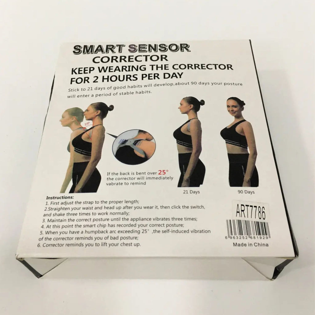 Smart Sensor Posture Corrector – Back Alignment Trainer with Vibration Alert