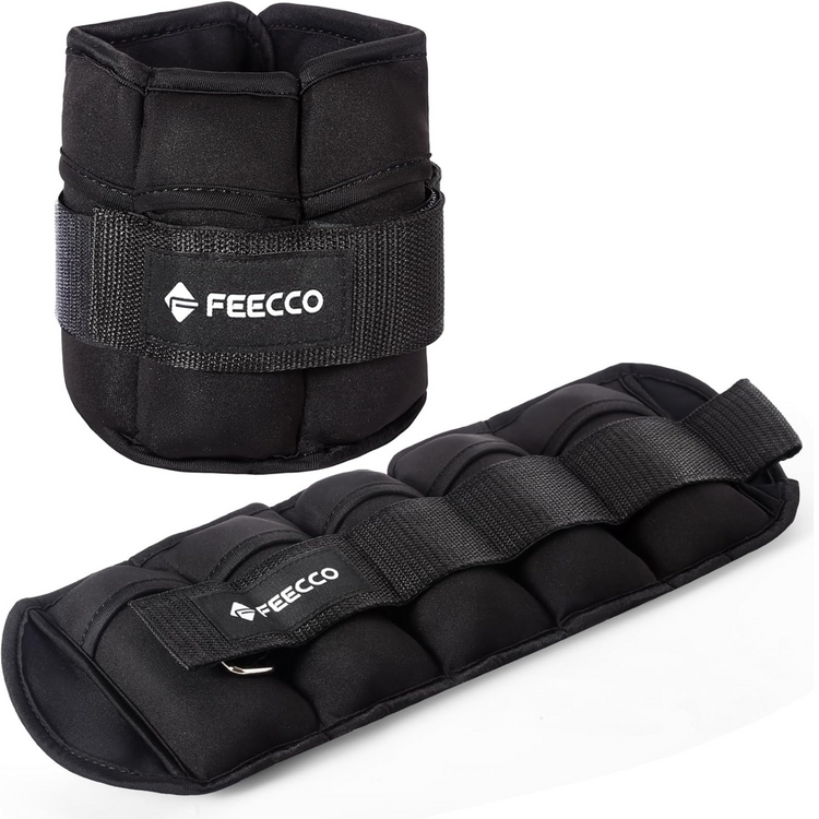 Adjustable Ankle Weights (500g x 2) – Light Resistance for Walking, Yoga & Fitness