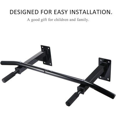 Wall Mounted Pull-Up Bar – Multi-Grip Chin-Up Station for Home Workouts