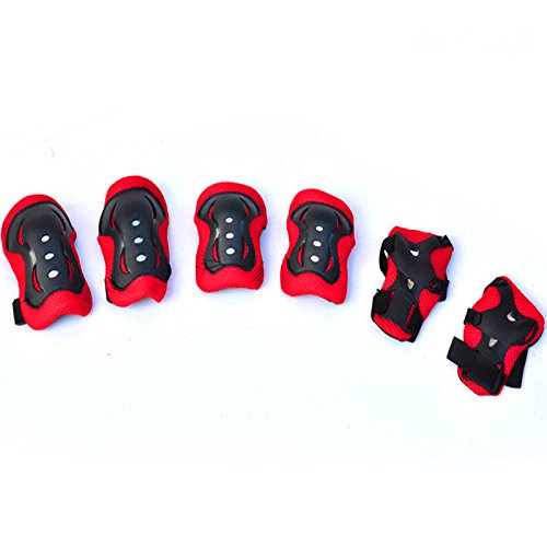 6-Piece Kids Protective Gear Set – Knee Pads, Elbow Pads & Wrist Guards for Safe Cycling, Skating & Biking Adventures
