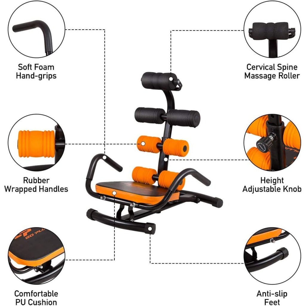 Ab Twister Rocket – Adjustable Sit-Up & Core Trainer for Fast Fat Burn