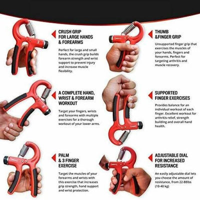 Adjustable Hand Gripper (5-60kg) – Boost Strength & Recovery