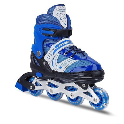 Adjustable Inline Skates for Kids – Sleek Blue Design