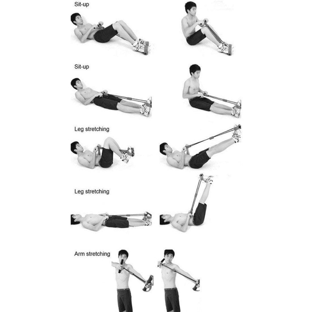 Double Spring Tummy Trimmer – Stainless Steel Abs, Core & Leg Exerciser for Home Workouts (Made in China)