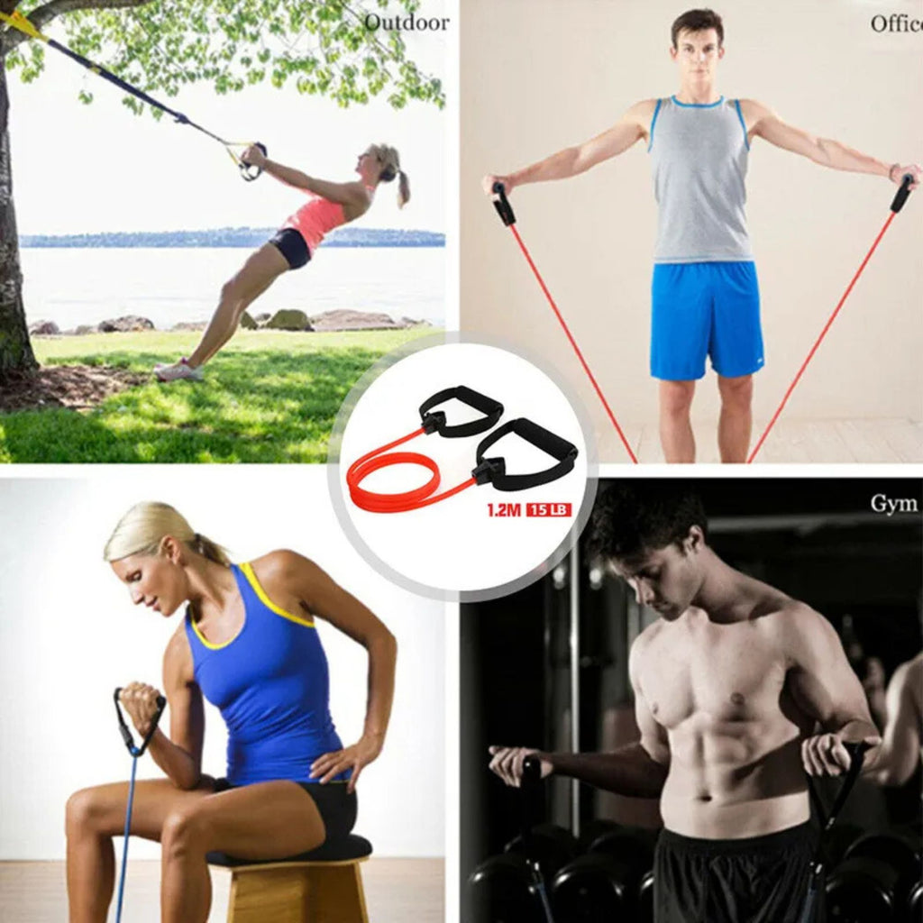 Fitness Resistance Pull Rope – Elastic Band for Full Body Workouts & Yoga