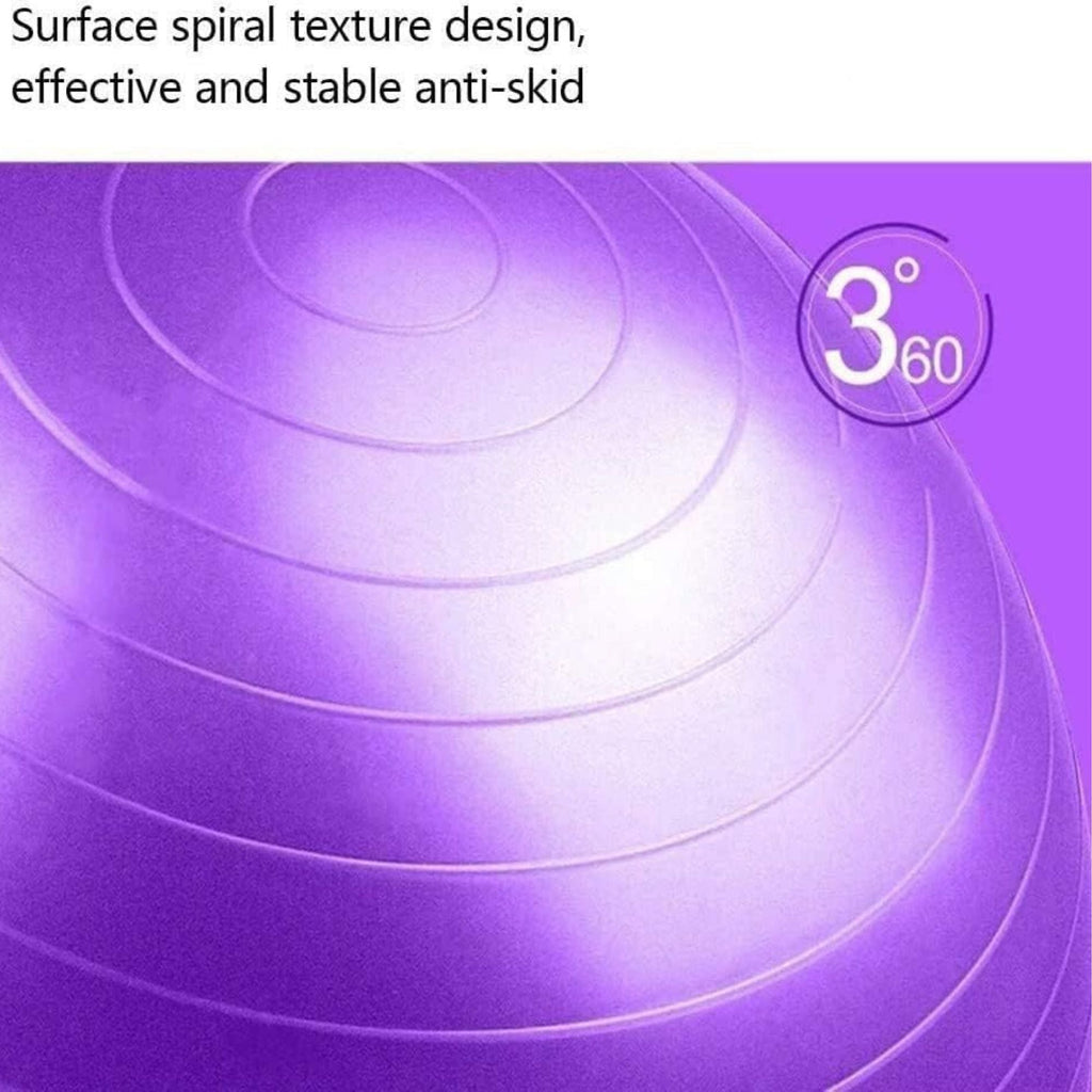 Gym & Yoga Exercise Ball with Air Pump – Strengthen, Stretch & Tone at Home