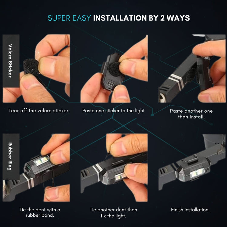 USB Rechargeable LED Bicycle Tail Light Waterproof Bike Rear Light with 7 Color Modes, Easy Mount, Night Safety Lamp