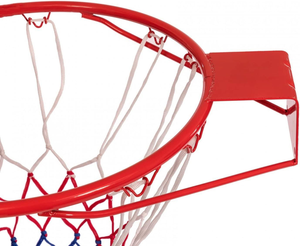 Wall-Mounted Basketball Hoop with Net – Full-Size Professional Rim for Kids & Adults