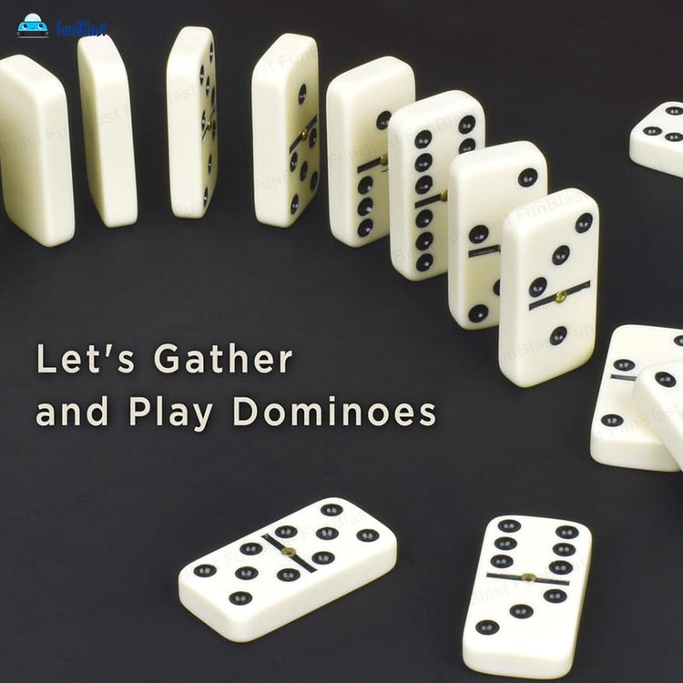 28pcs Double Six Domino Set – Fun Table Game for All Ages