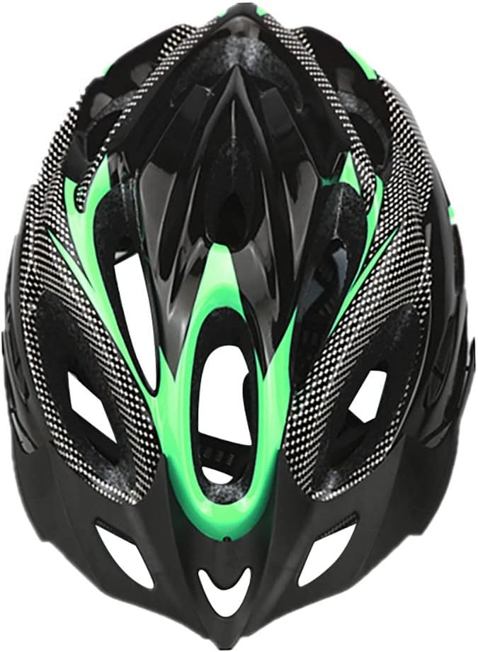 Lightweight Microshell Bike Helmet – Adjustable Safety in Green