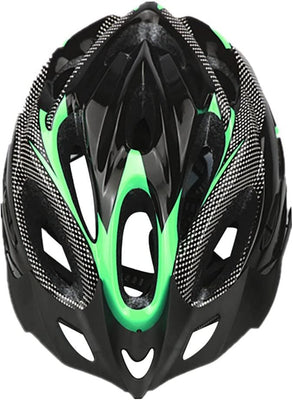 Lightweight Microshell Bike Helmet – Adjustable Safety in Green