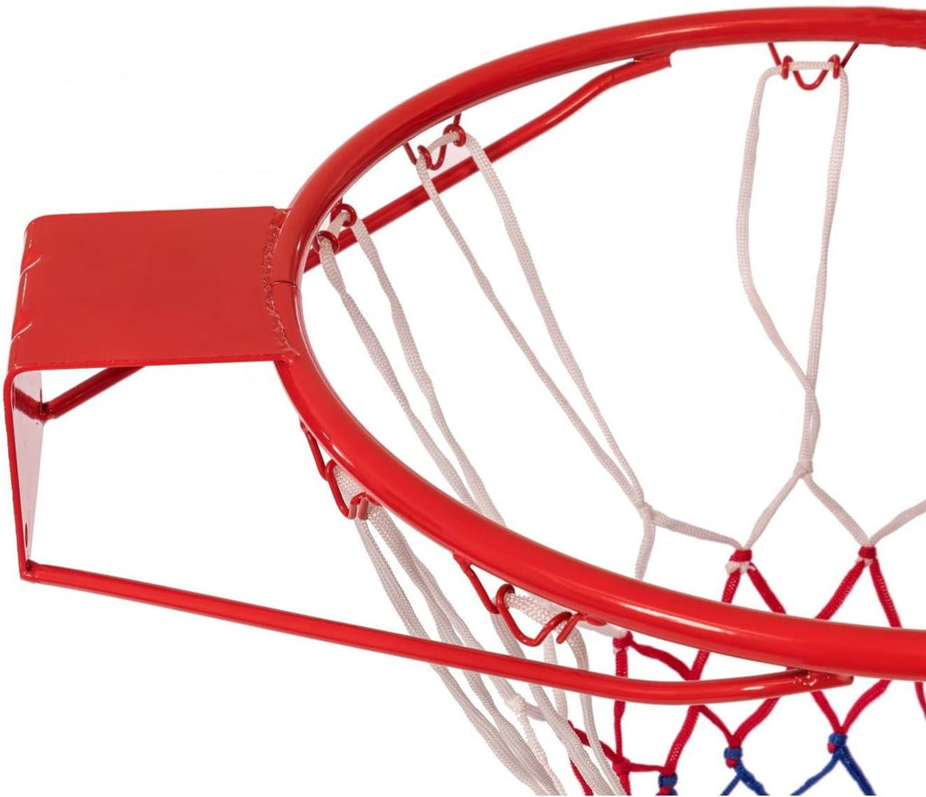 Wall-Mounted Basketball Hoop with Net – Full-Size Professional Rim for Kids & Adults
