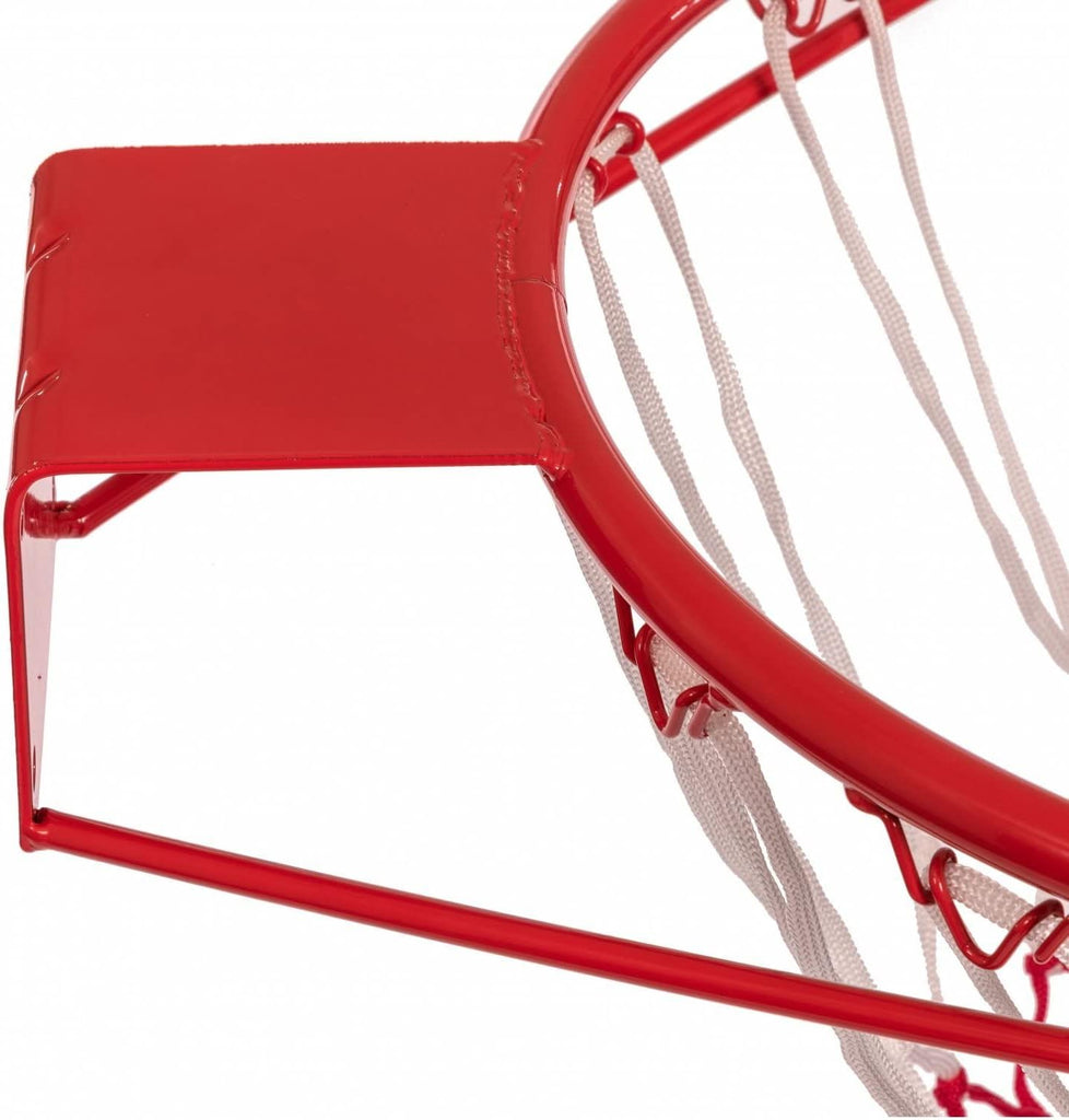 Wall-Mounted Basketball Hoop with Net – Full-Size Professional Rim for Kids & Adults