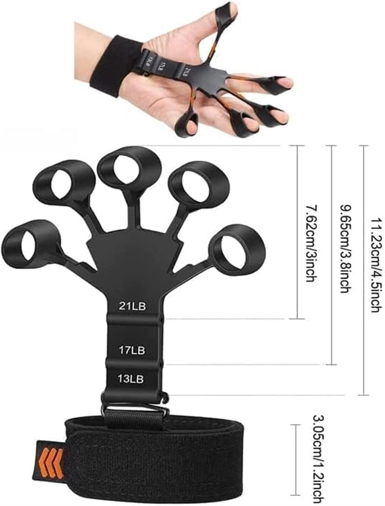 Finger Gripper Hand Exerciser – 6 Resistance Levels for Therapy & Strength