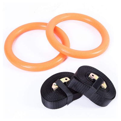 Gym Rings by LiveUp – Heavy-Duty Fiber Rings for Calisthenics & Bodyweight Training