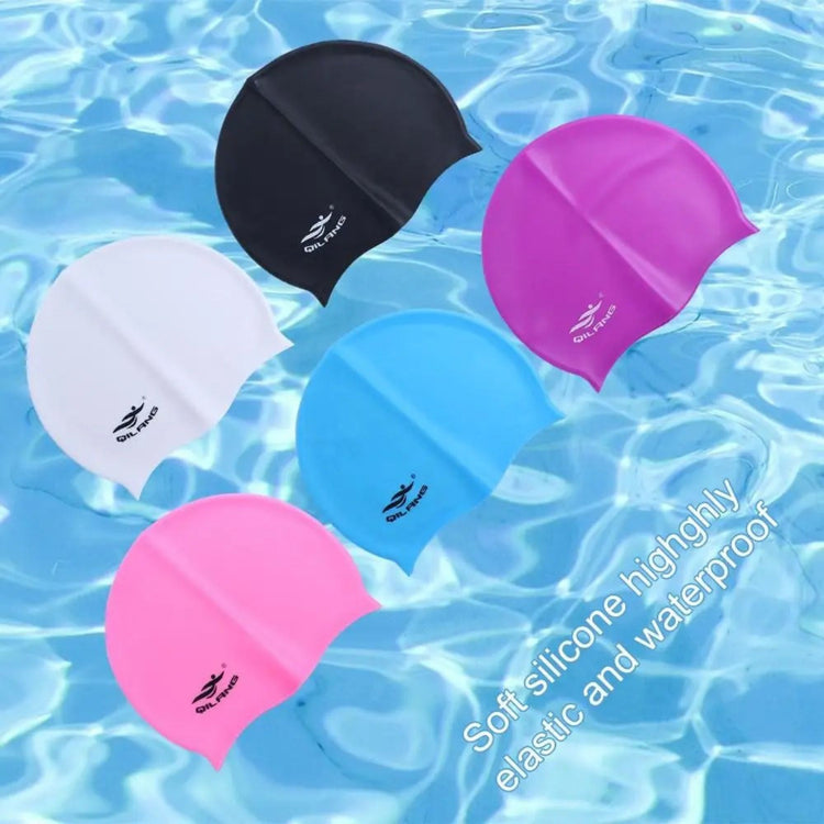 Silicone Swimming Cap – Elastic, Waterproof & Comfortable for Men & Women