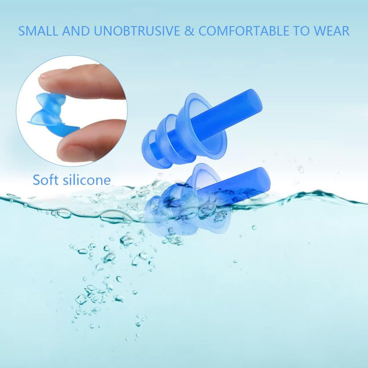 Silicone Nose Clip & Ear Plugs Set – Waterproof Swimming Accessory for All Ages