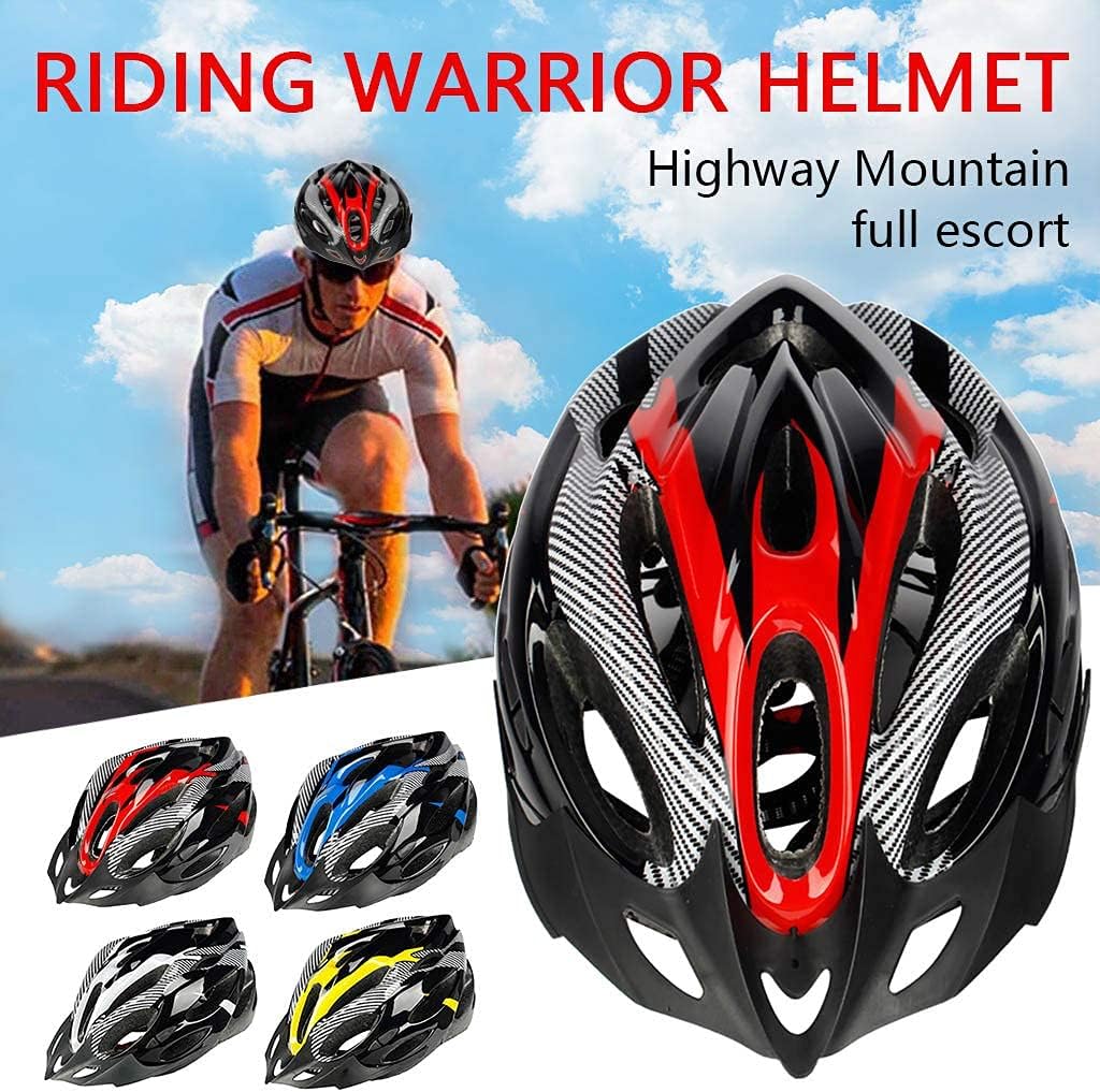 Lightweight Microshell Bike Helmet – Adjustable Safety in Red