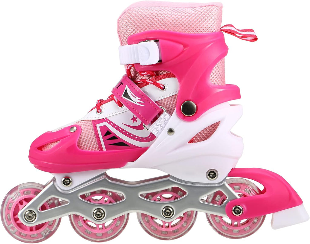 Sparkling Pink Inline Skates for Kids – Adjustable, Durable & Full of Fun