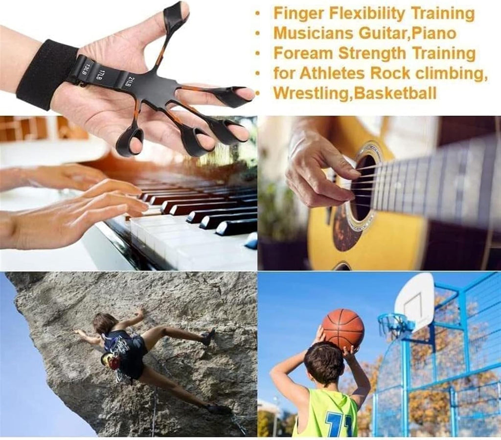 Finger Gripper Hand Exerciser – 6 Resistance Levels for Therapy & Strength