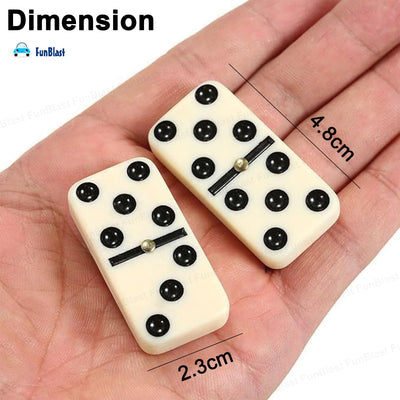 28pcs Double Six Domino Set – Fun Table Game for All Ages