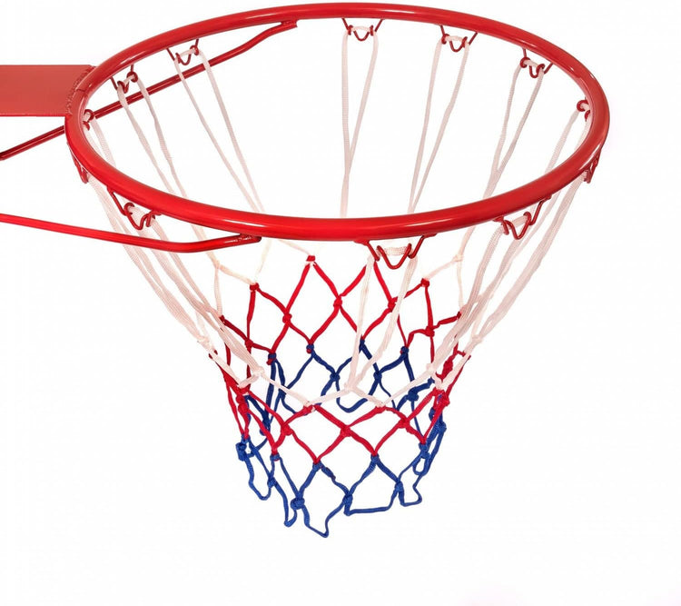 Wall-Mounted Basketball Hoop with Net – Full-Size Professional Rim for Kids & Adults