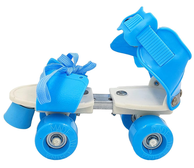 Adjustable Blue 4-Wheel Roller Skates for Kids – Perfect for Growing Skaters