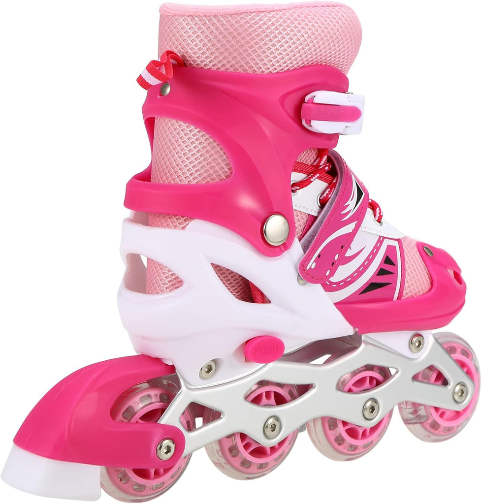 Sparkling Pink Inline Skates for Kids – Adjustable, Durable & Full of Fun
