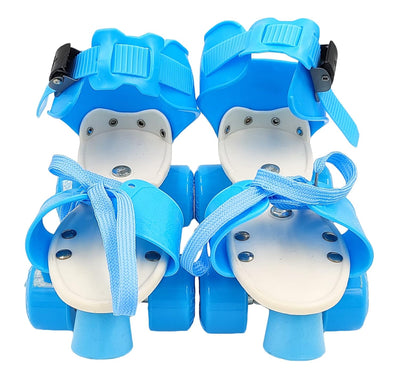 Adjustable Blue 4-Wheel Roller Skates for Kids – Perfect for Growing Skaters