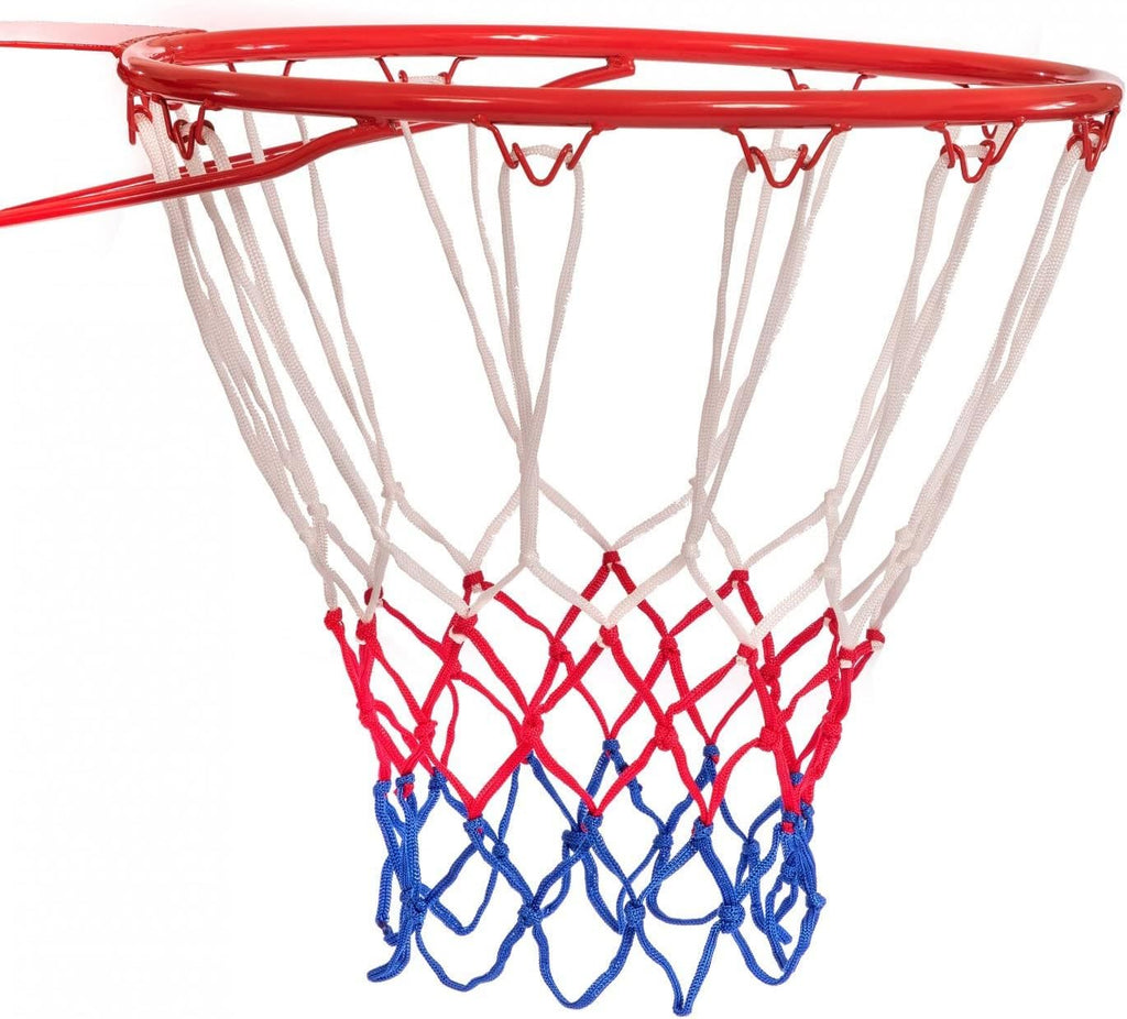 Wall-Mounted Basketball Hoop with Net – Full-Size Professional Rim for Kids & Adults