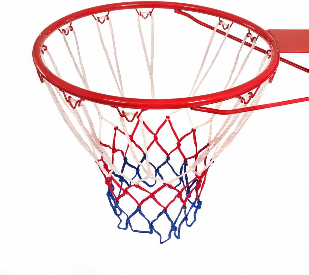 Wall-Mounted Basketball Hoop with Net – Full-Size Professional Rim for Kids & Adults