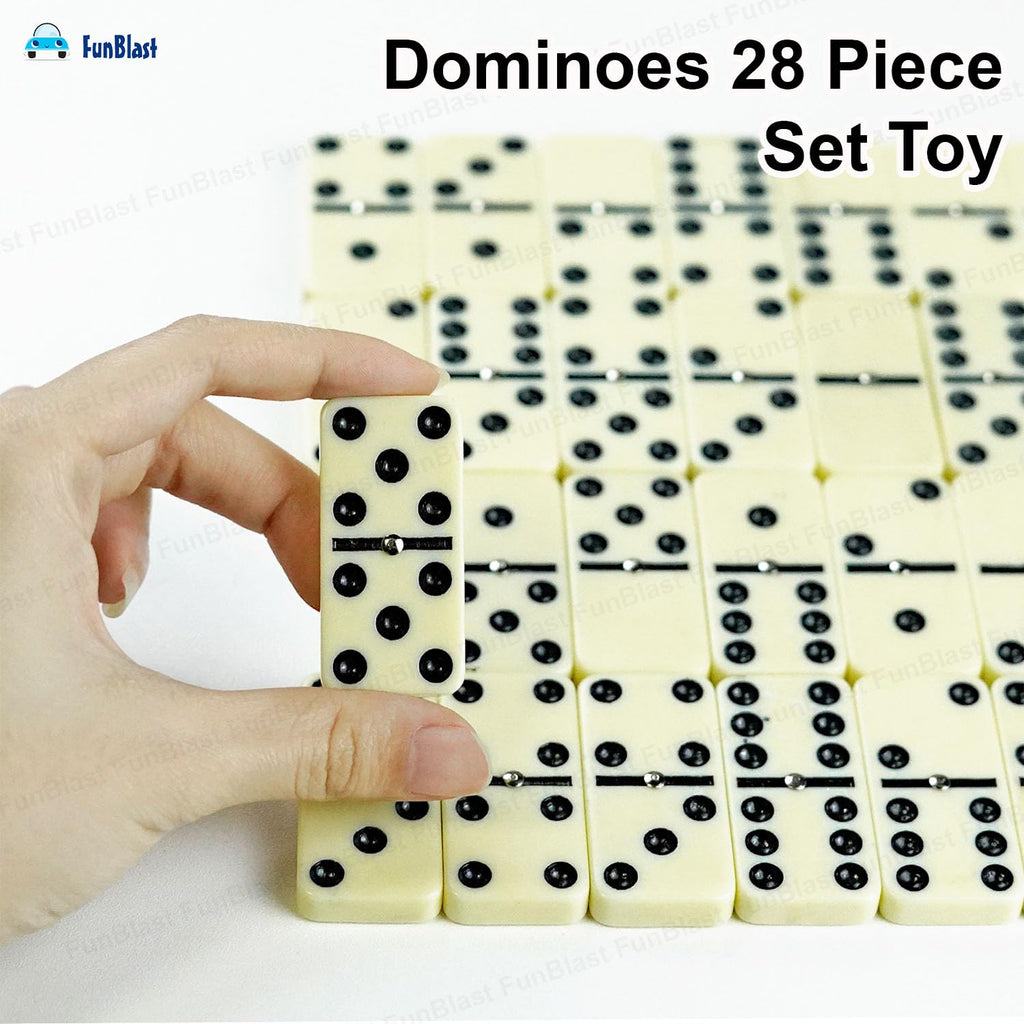 28pcs Double Six Domino Set – Fun Table Game for All Ages